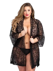 Women's Solid Above Knee Babydoll Nightwear Robe With Panty ||