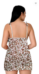 BabyDoll For Girls Floral Design With Panty Above knee |